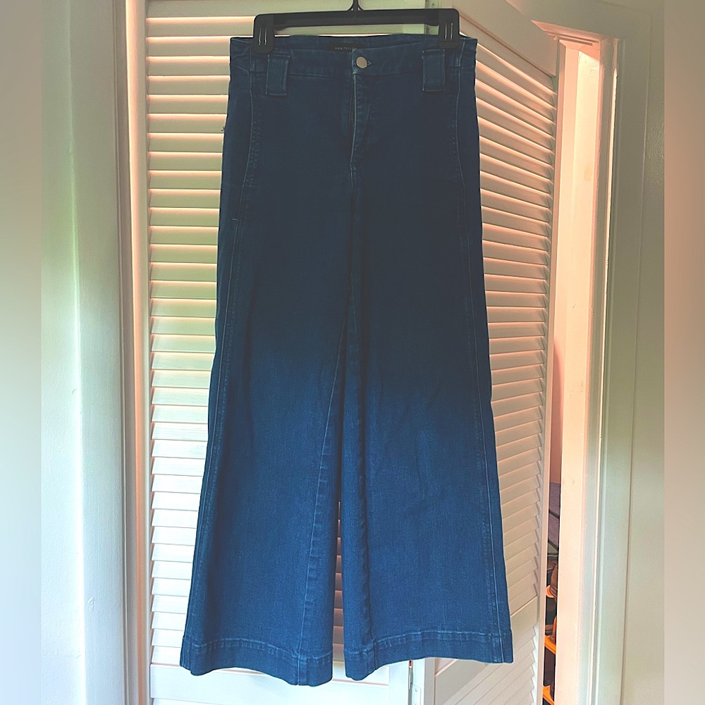 Ann Taylor Wide Leg Cropped Jeans (70s Vibe!)